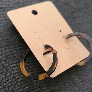 Tortoiseshell Hoop Earrings